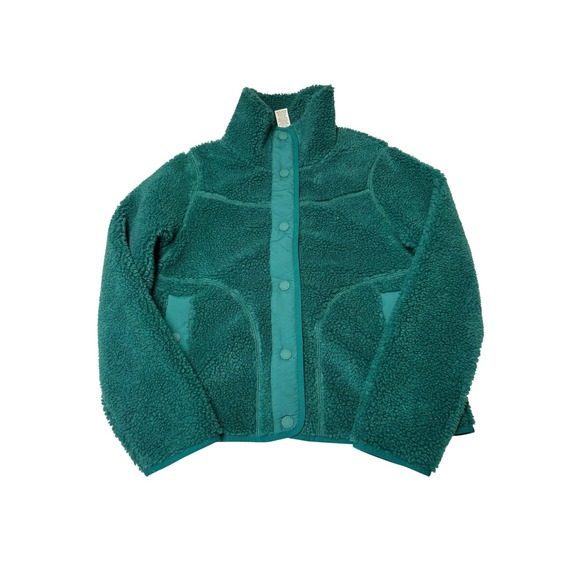 L.L. Bean Jackets & Blazers - NWT LL Bean Sherpa Fleece Jacket Emerald Spruce Green 516759 Womens XS PET
